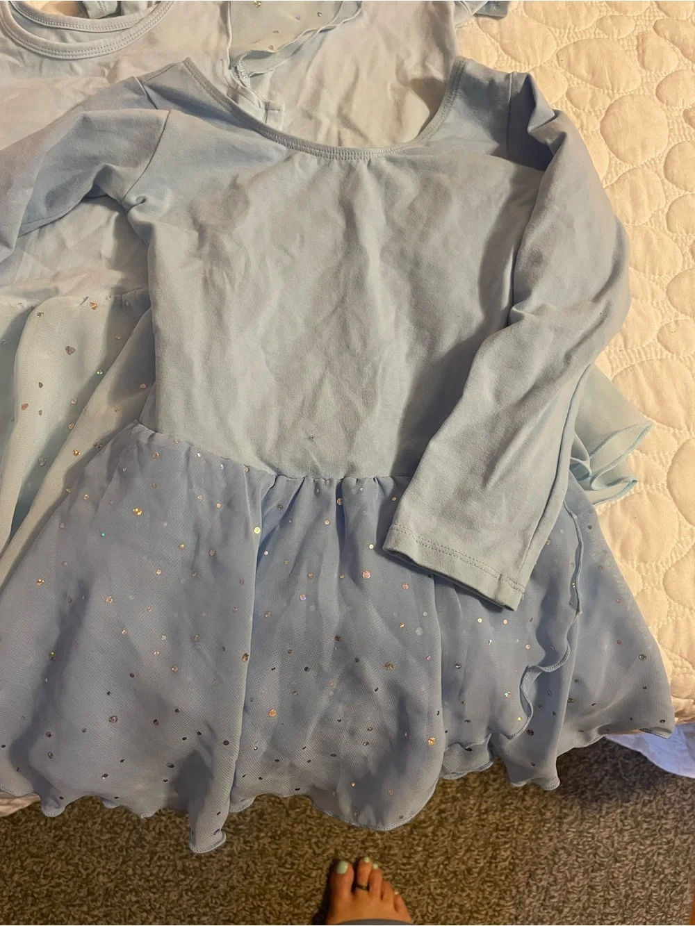 Light Blue Ballet Leotard and Tutu Set